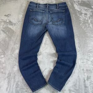 Y2K Silver Jeans Co Boyfriend Jeans Womens W33 L29 Medium Wash Relaxed